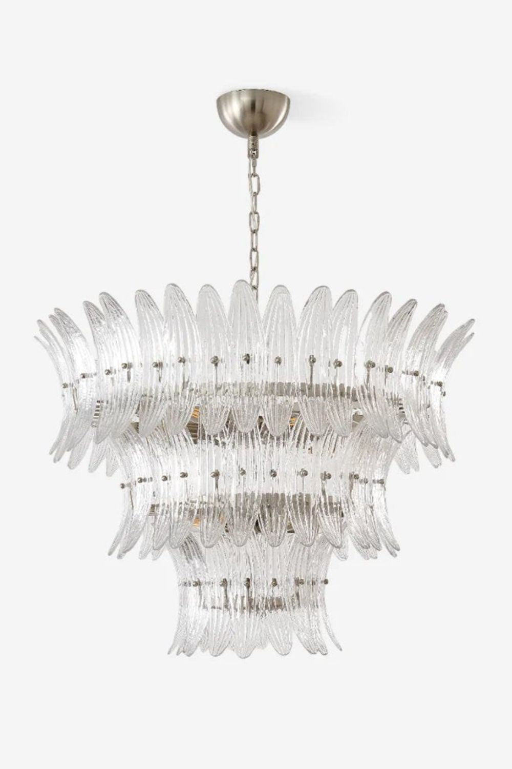 Italian Art Glass Palm Leaf Chandelier - view 4 | everlamps
