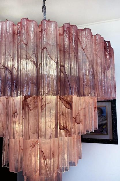 Art red cloud glass multi-layer chandelier - view 11 | everlamps