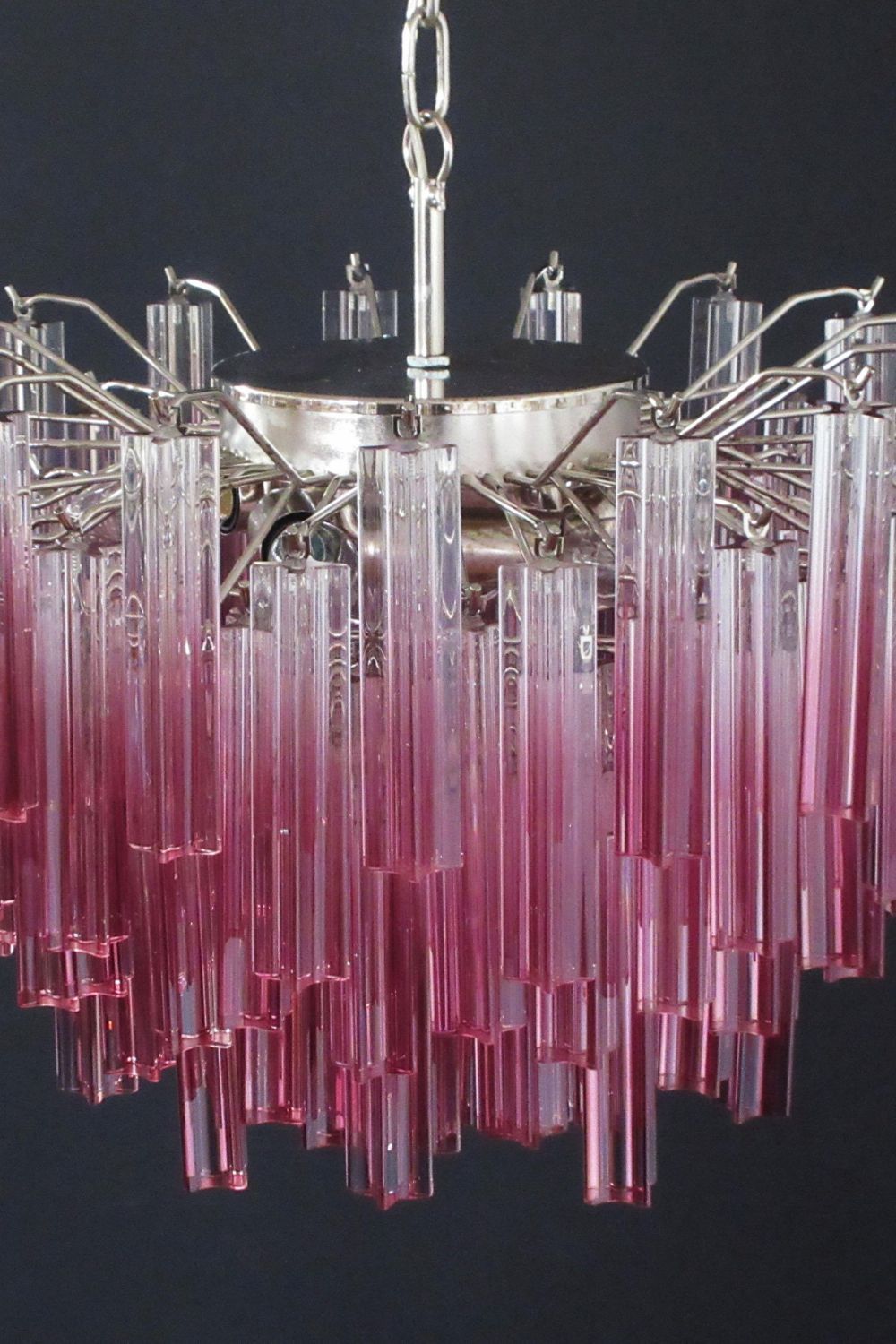 Amethyst Art Glass Prism Chandelier - view 16 | everlamps