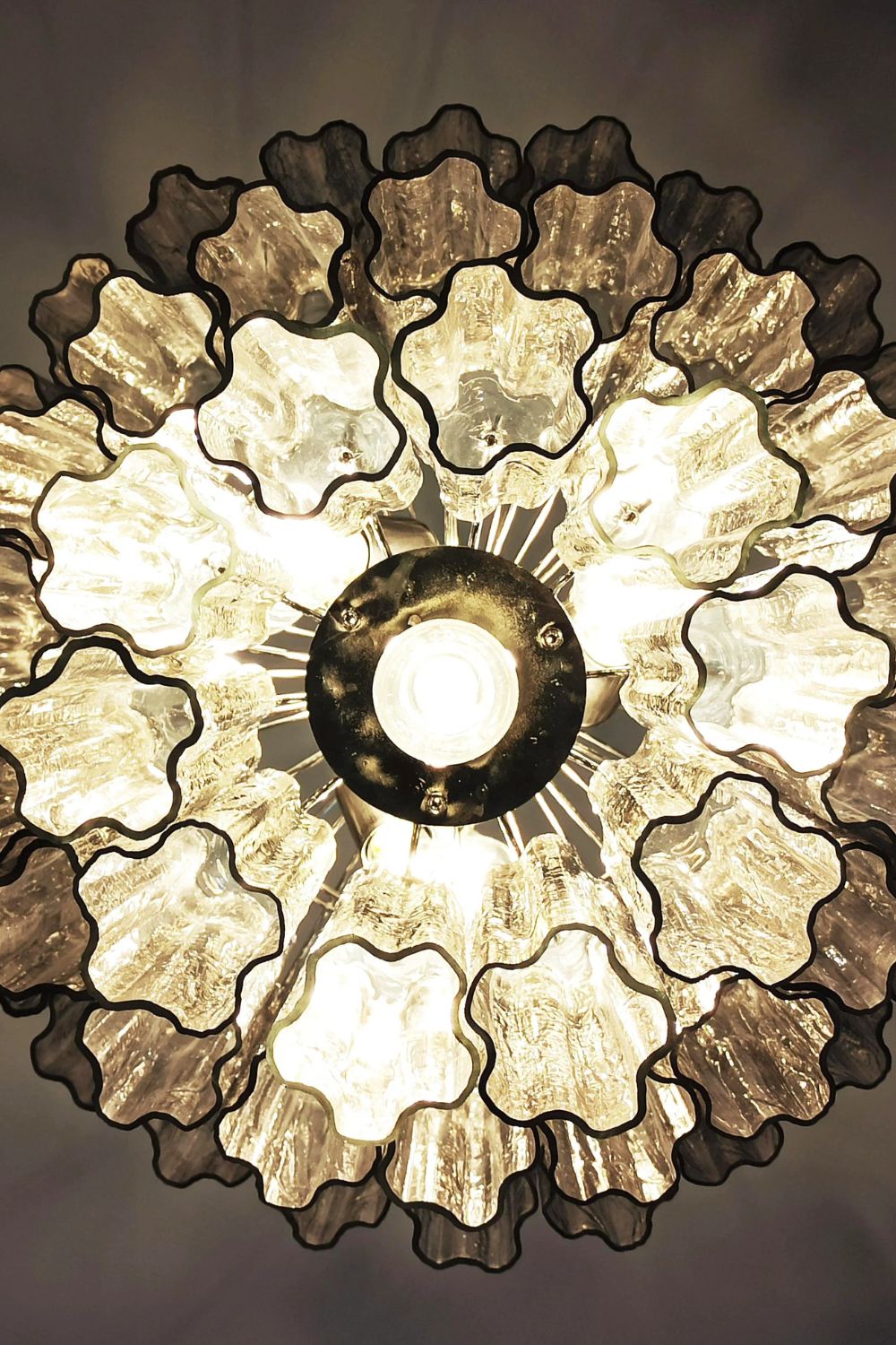 Art Smoked Glass Tube Chandelier - view 14 | everlamps