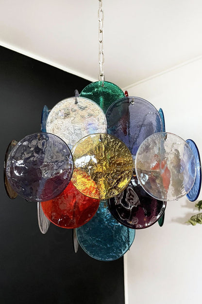 Art Glass Disc Pendant Light - view 12 | everlamps