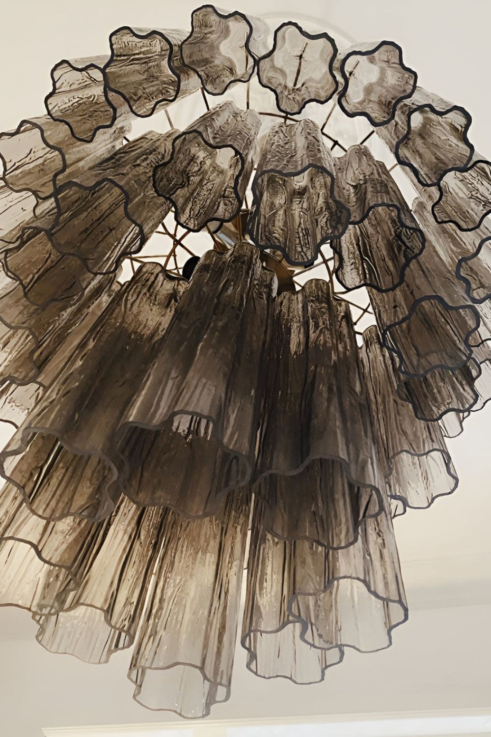Smoked three-tier Art chandelier - view 12 | everlamps
