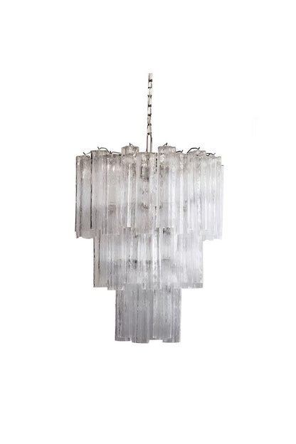 Art Venetian Clear Glass Tube Chandelier | everlamps