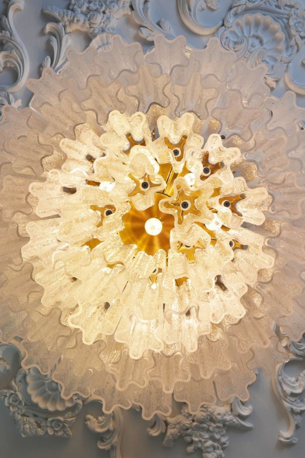 Clear Art Glass Tronchi Ceiling Light - view 13 | everlamps