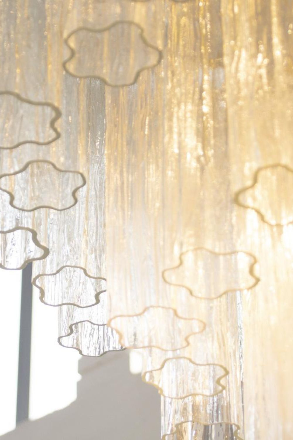 1990s Tronchi Art Glass Cascade Chandelier - view 12 | everlamps