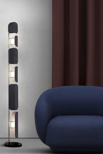 Leagan Stacked Panel Modern Floor Light - view 8 | everlamps