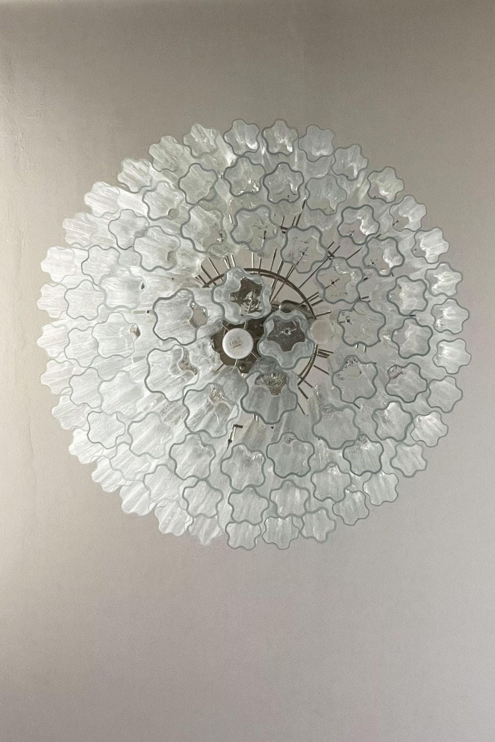 Art clear glass tiered chandelier - view 18 | everlamps