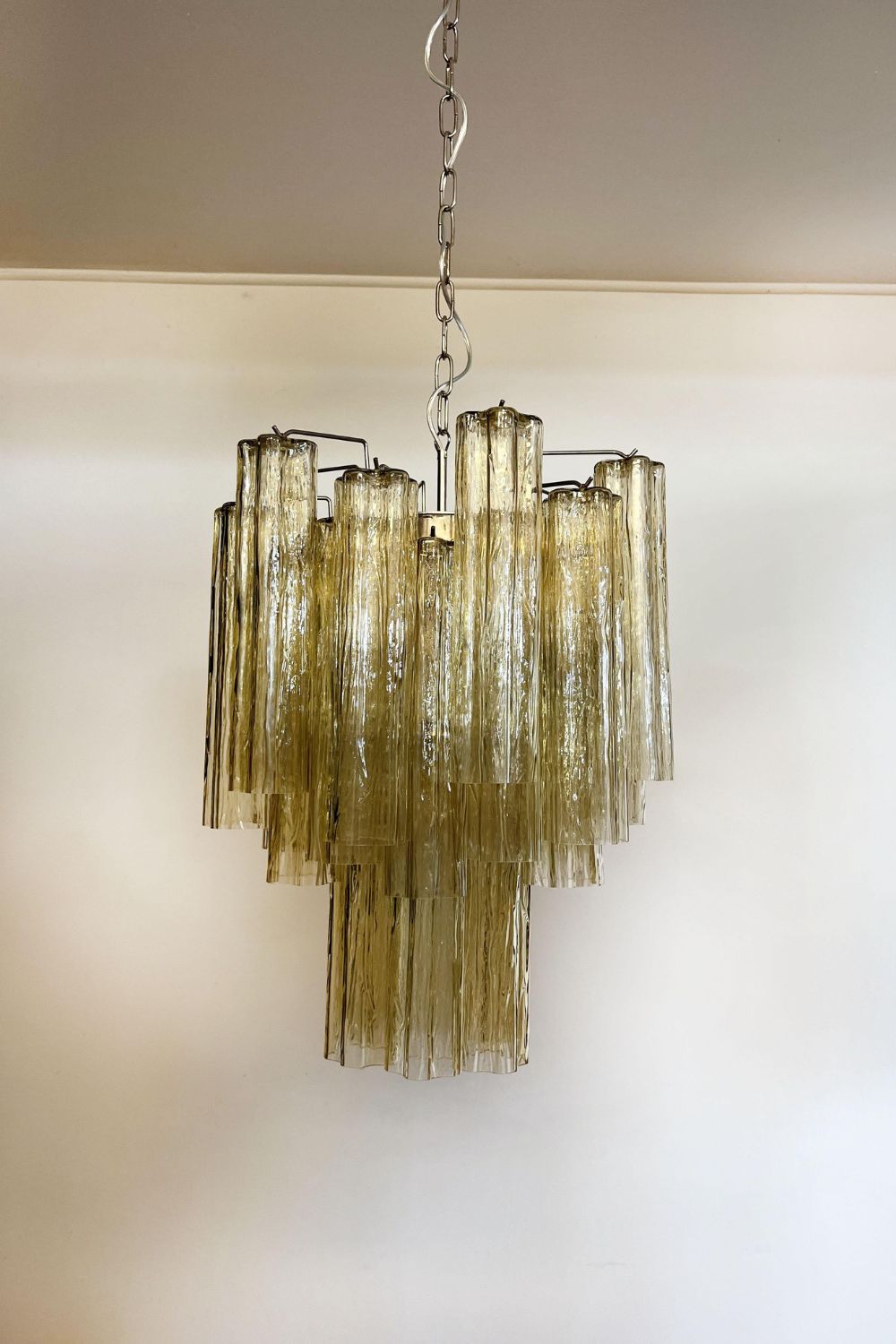 Amber Art Crystal Tube Chandelier - view 15 | everlamps