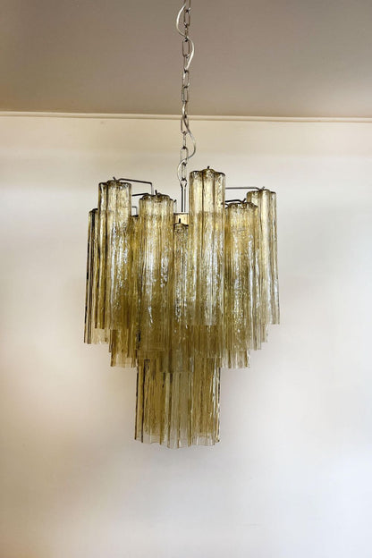 Amber Art Crystal Tube Chandelier - view 15 | everlamps