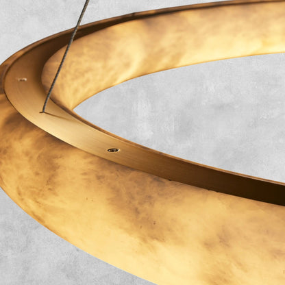 Halima Halo Alabaster Chandelier