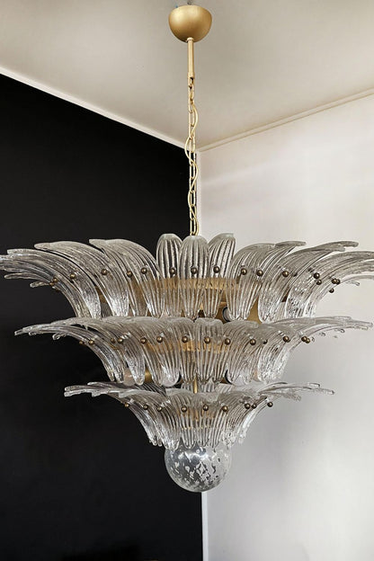 Italian Art Three-Tiered Palmette Chandelier - view 9 | everlamps