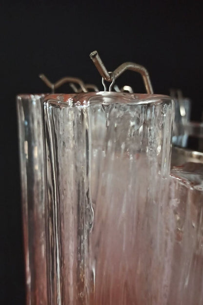 Pink Gradient Art Glass Tube Chandelier - view 13 | everlamps
