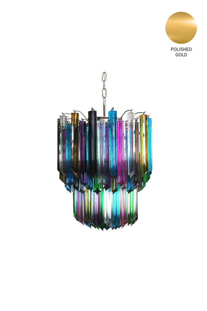 Quadridri Multicolor Prism Chandelier - view 12 | everlamps