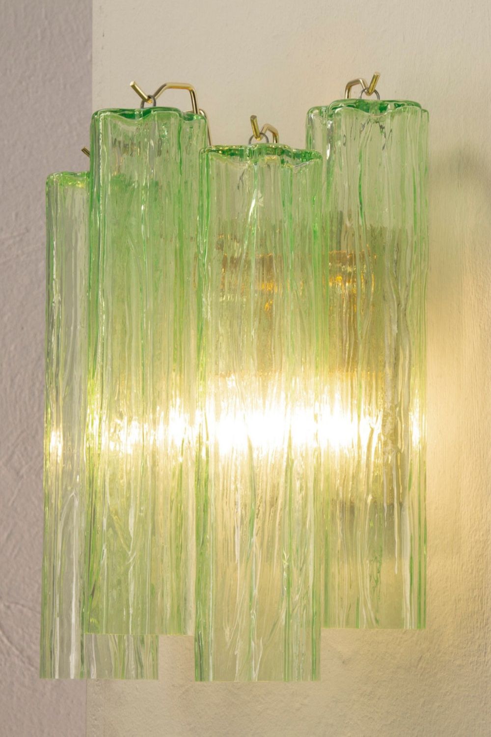 Bright Green Art Glass Wall Lamp - view 9 | everlamps