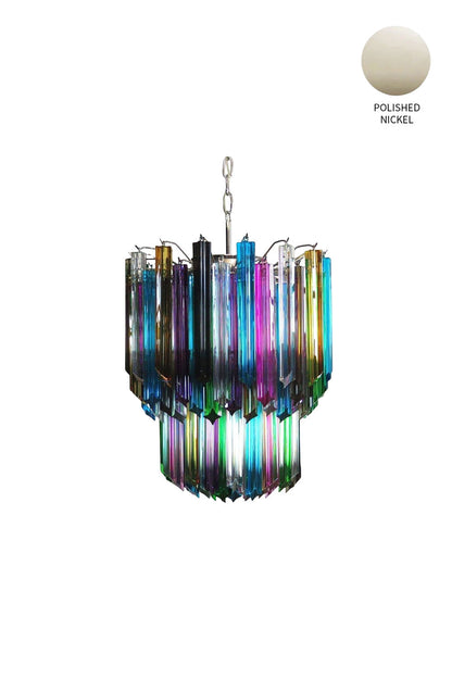 Quadridri Multicolor Prism Chandelier - view 11 | everlamps