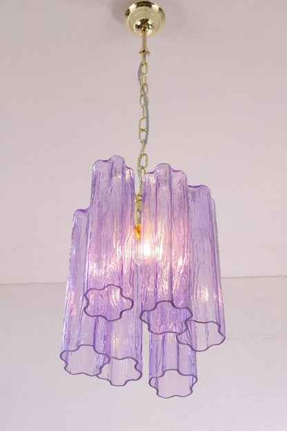 Italian Art Style Purple Tronchi Chandelier - view 7 | everlamps