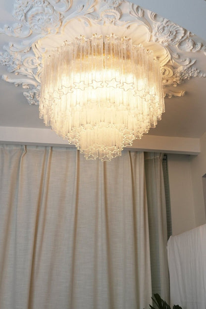 Clear Art Glass Tronchi Ceiling Light - view 2 | everlamps