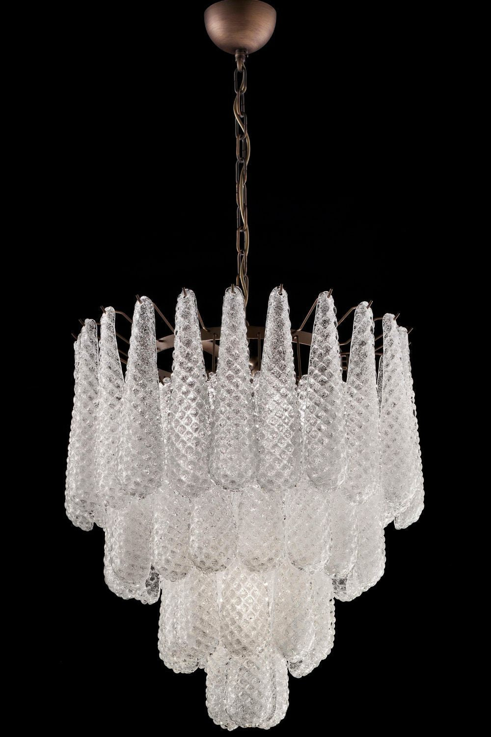 Murano Honeycomb Glass Chandelier - everlamps