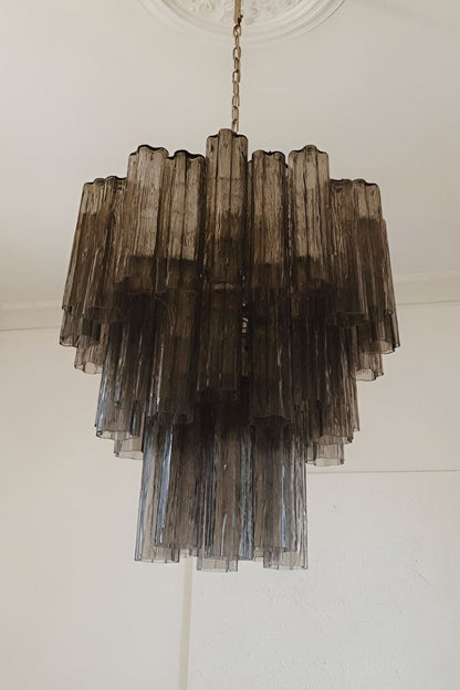 Smoked three-tier Art chandelier - view 9 | everlamps