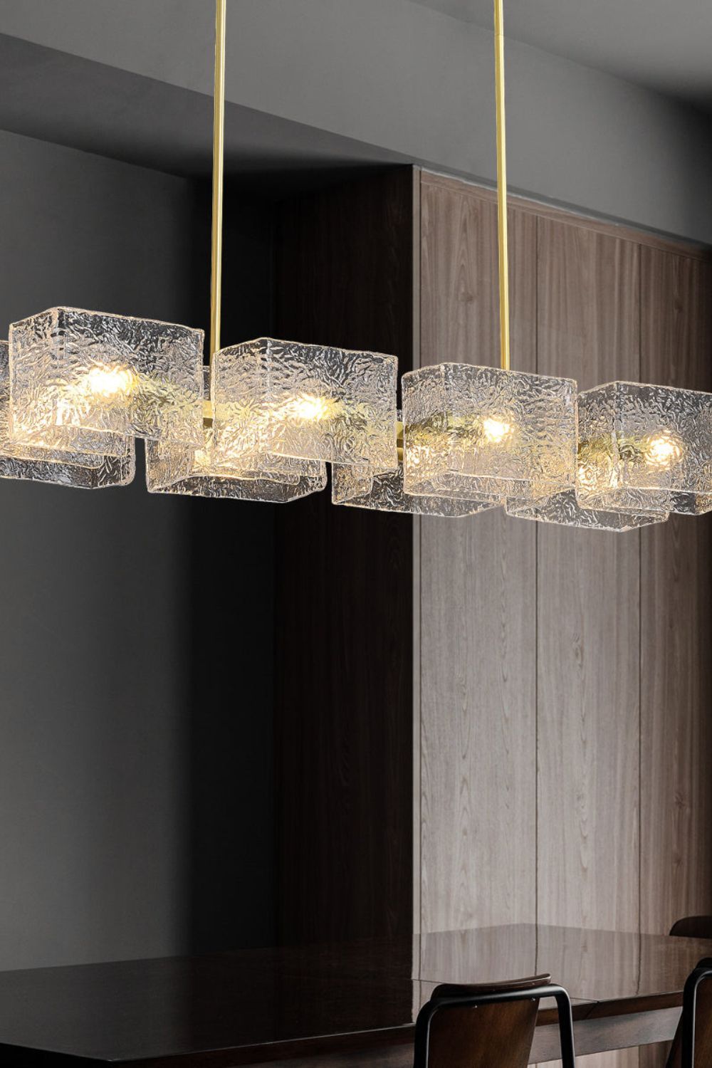 long water ripple Chandelier - view 9 | everlamps
