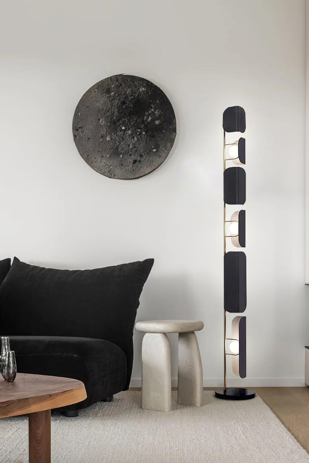 Leagan Stacked Panel Modern Floor Light - view 9 | everlamps