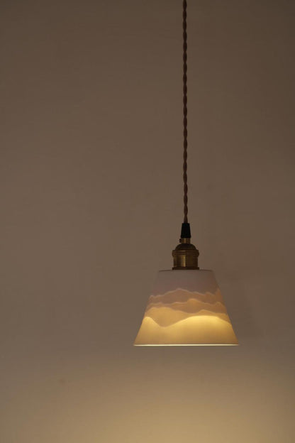 Mountains Shadow Ceramic Pendant Lamp - everlamps