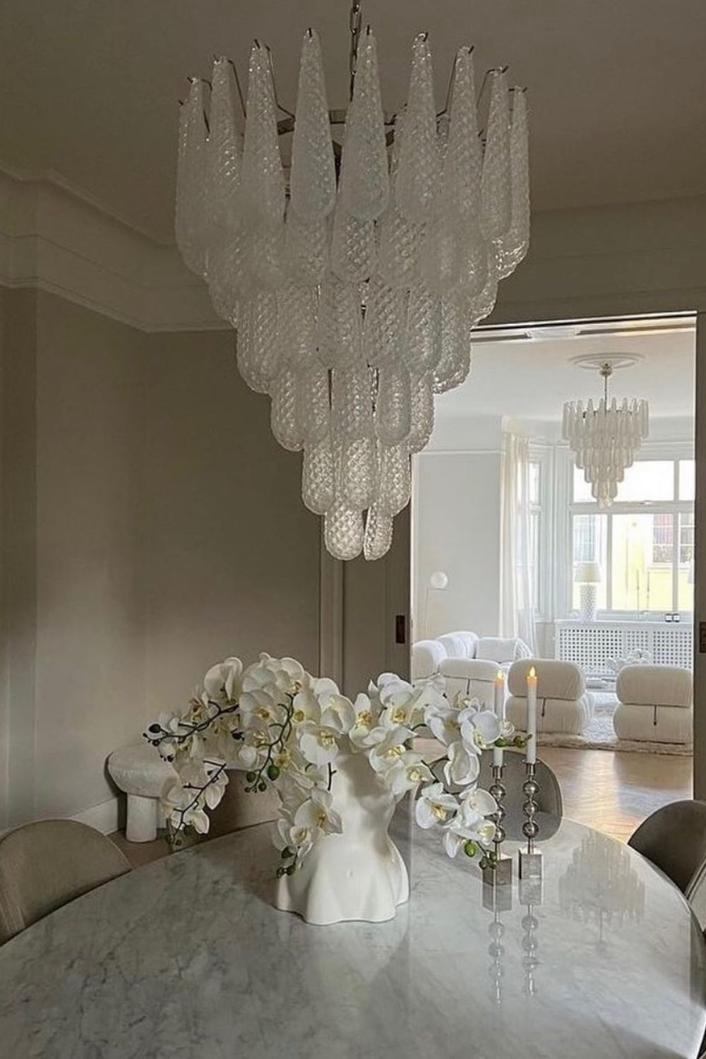 Murano Honeycomb Glass Chandelier - everlamps