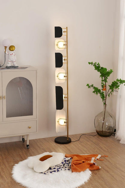 Leagan Stacked Panel Modern Floor Light - view 4 | everlamps