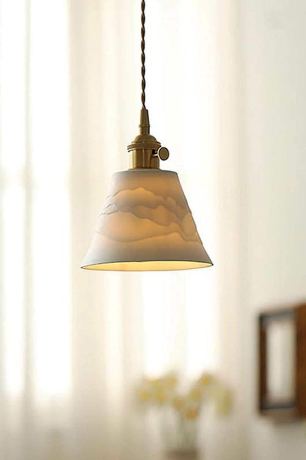Mountains Shadow Ceramic Pendant Lamp - everlamps