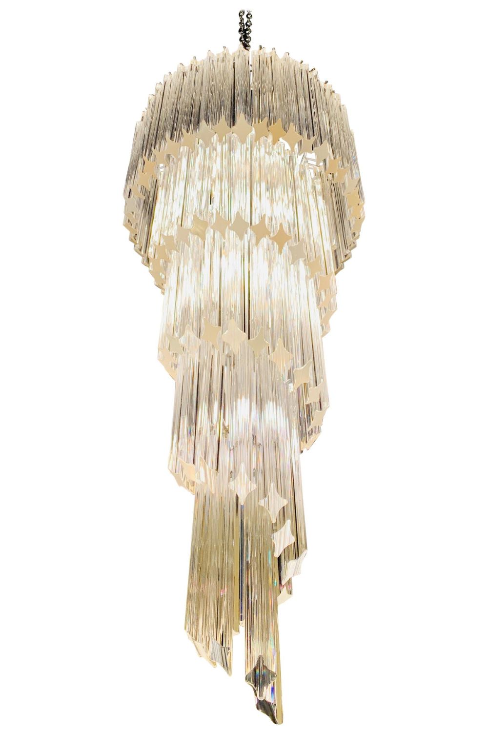 Venini Art Spiral Crystal Chandelier - view 15 | everlamps