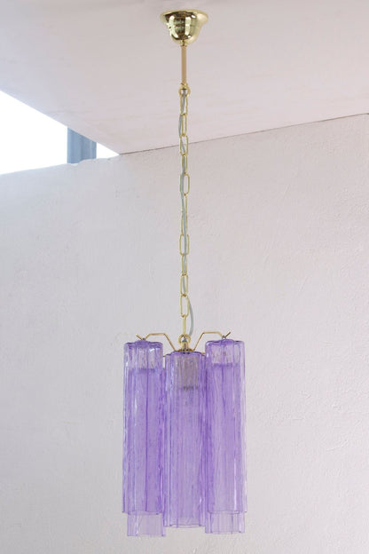 Italian Art Style Purple Tronchi Chandelier - view 2 | everlamps