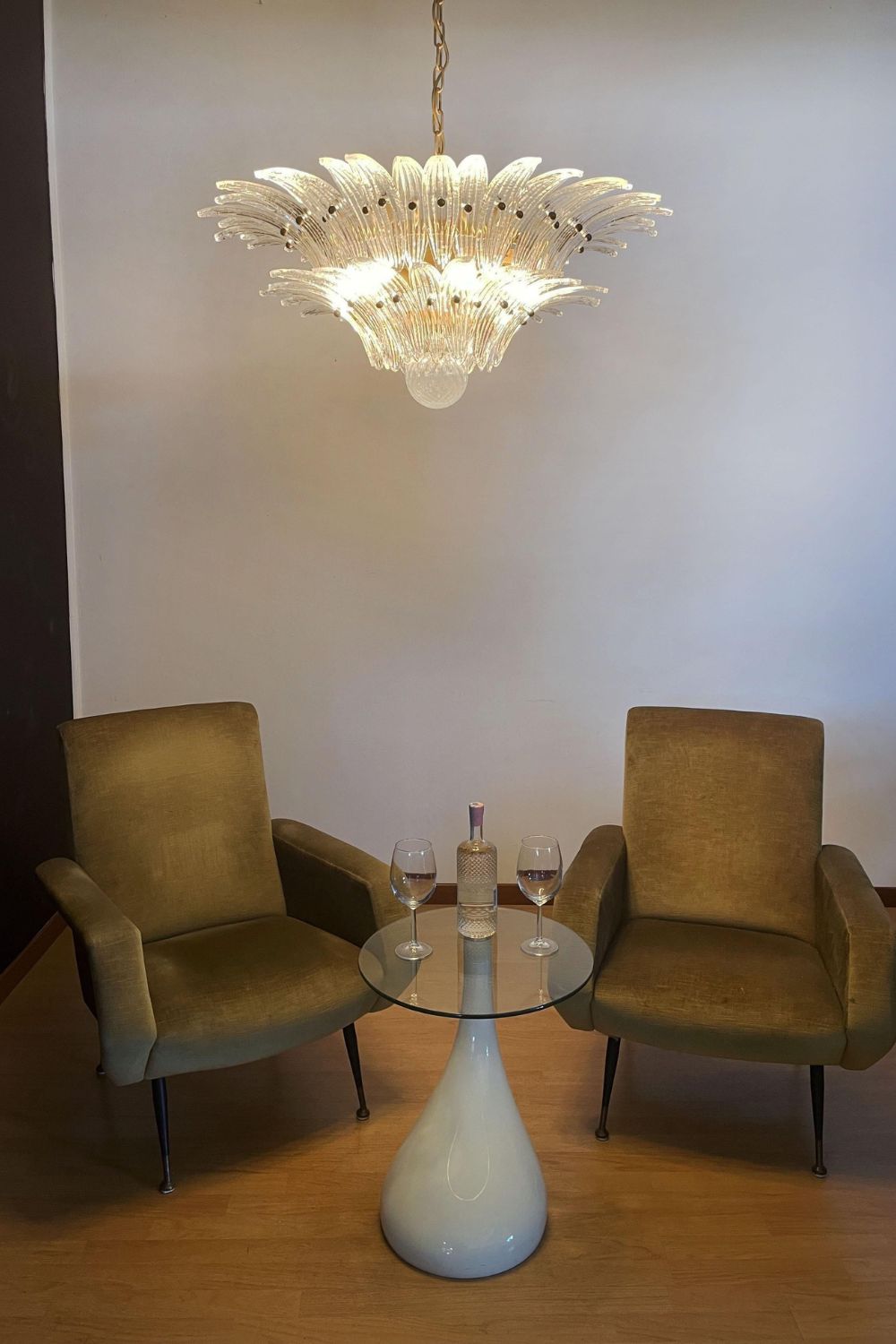 Original Art Palmette Crystal Chandelier - view 3 | everlamps