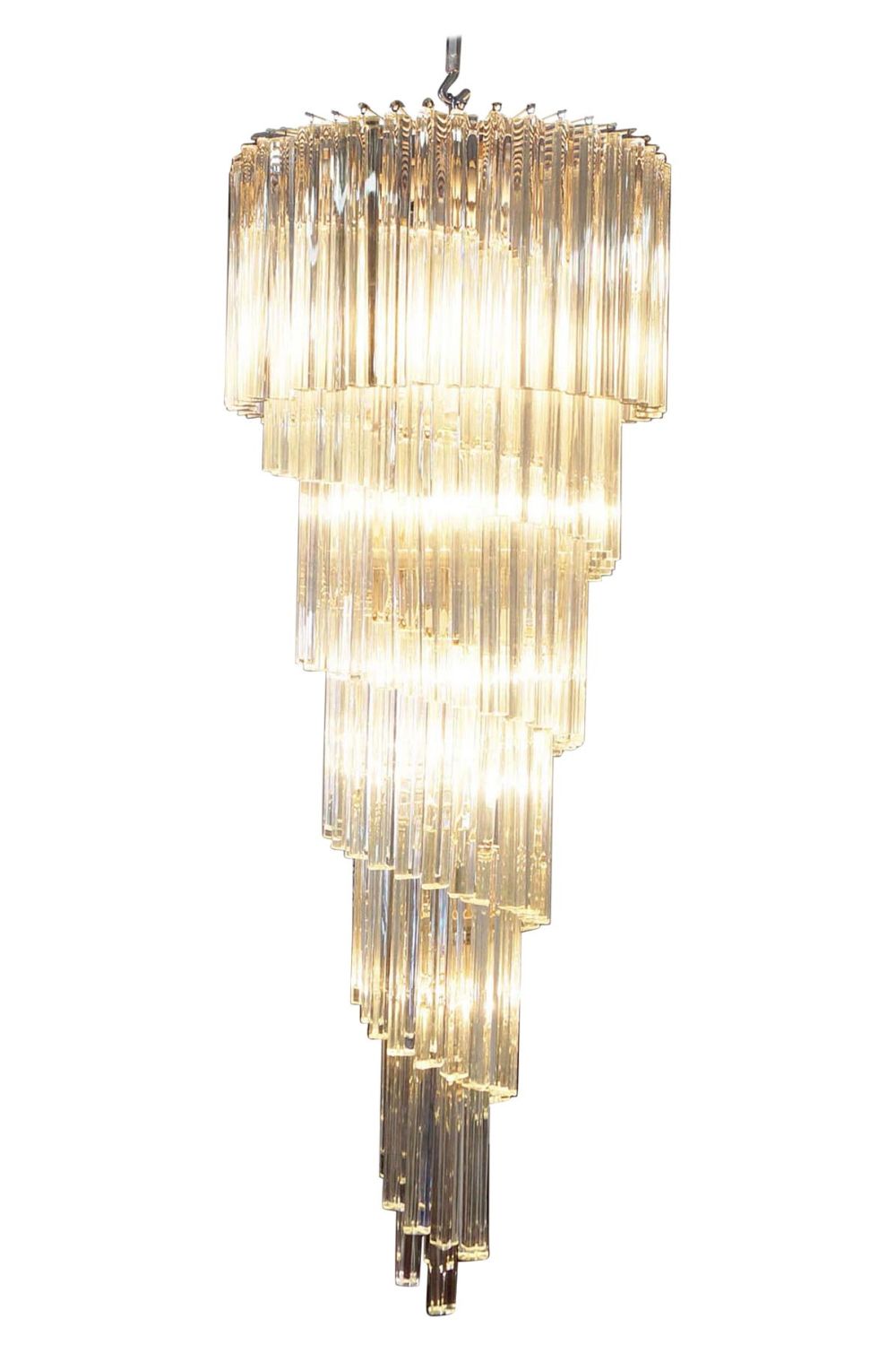 Venini Art Spiral Crystal Chandelier - view 6 | everlamps