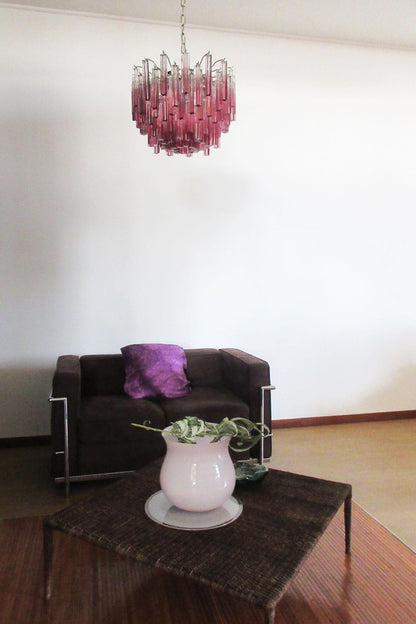 Amethyst Art Glass Prism Chandelier - view 3 | everlamps
