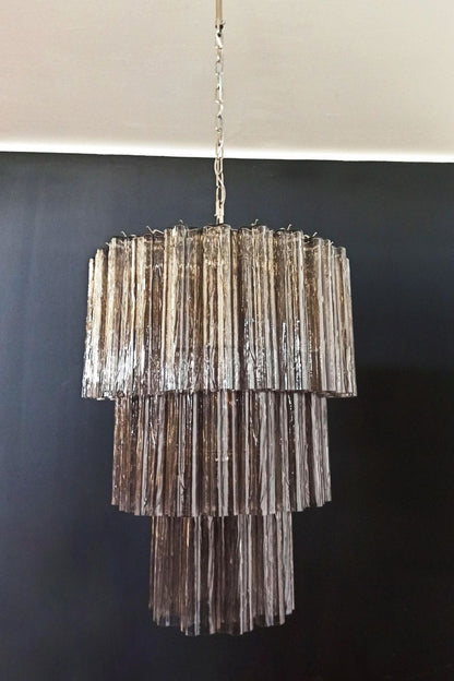 Art Smoked Glass Tube Chandelier - view 7 | everlamps