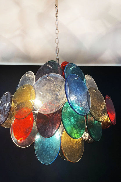 Art Glass Disc Pendant Light - view 10 | everlamps