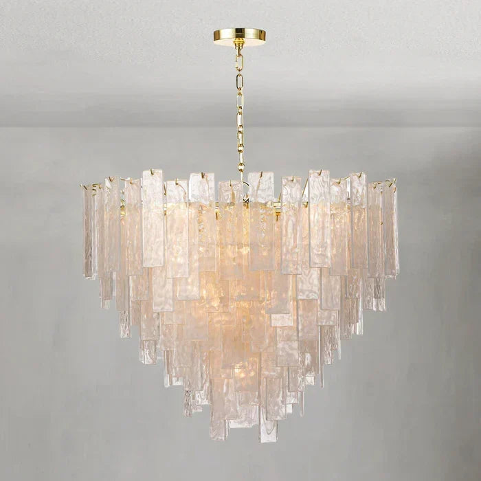 Tidelle Clear Glass Chandelier Large