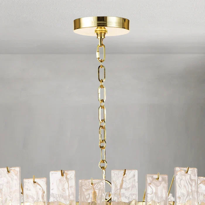 Tidelle Clear Glass Chandelier Large