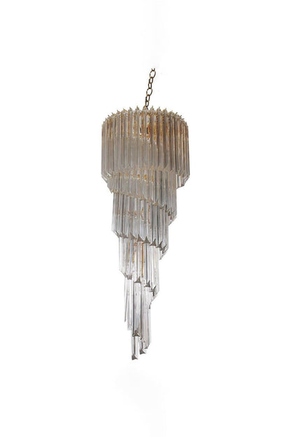 Venini Art Spiral Crystal Chandelier | everlamps