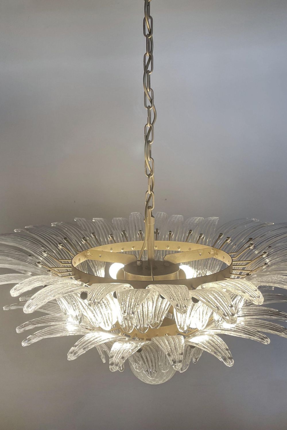 Original Art Palmette Crystal Chandelier - view 11 | everlamps