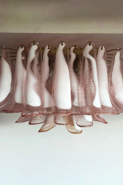 1990s Italian Art Pink Flower Chandelier - view 15 | everlamps