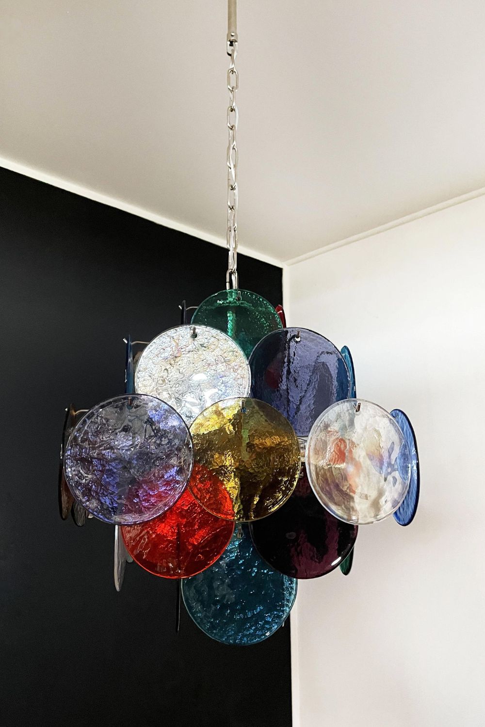 Art Glass Disc Pendant Light - view 8 | everlamps