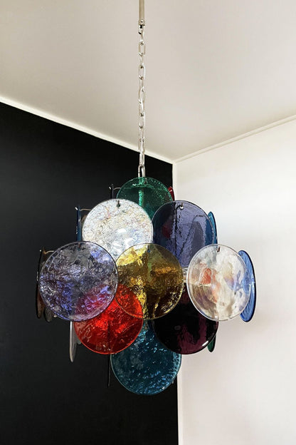 Art Glass Disc Pendant Light - view 8 | everlamps