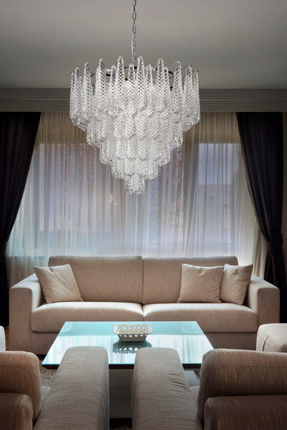 Murano Honeycomb Glass Chandelier - everlamps