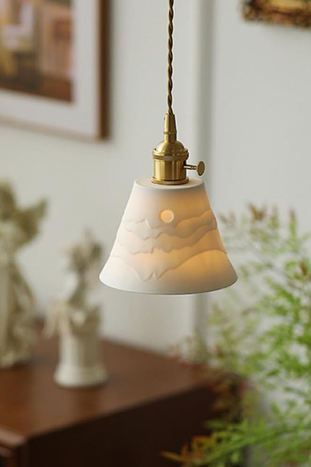 Mountains Shadow Ceramic Pendant Lamp - everlamps