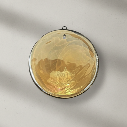Dora Handblown Disc Glass Chandelier 27.6" Gold