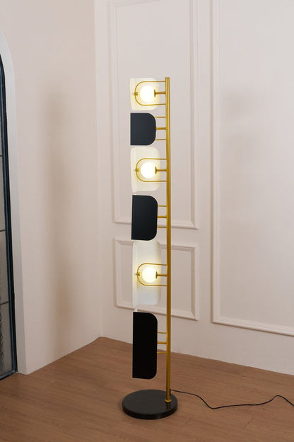 Leagan Stacked Panel Modern Floor Light - view 12 | everlamps