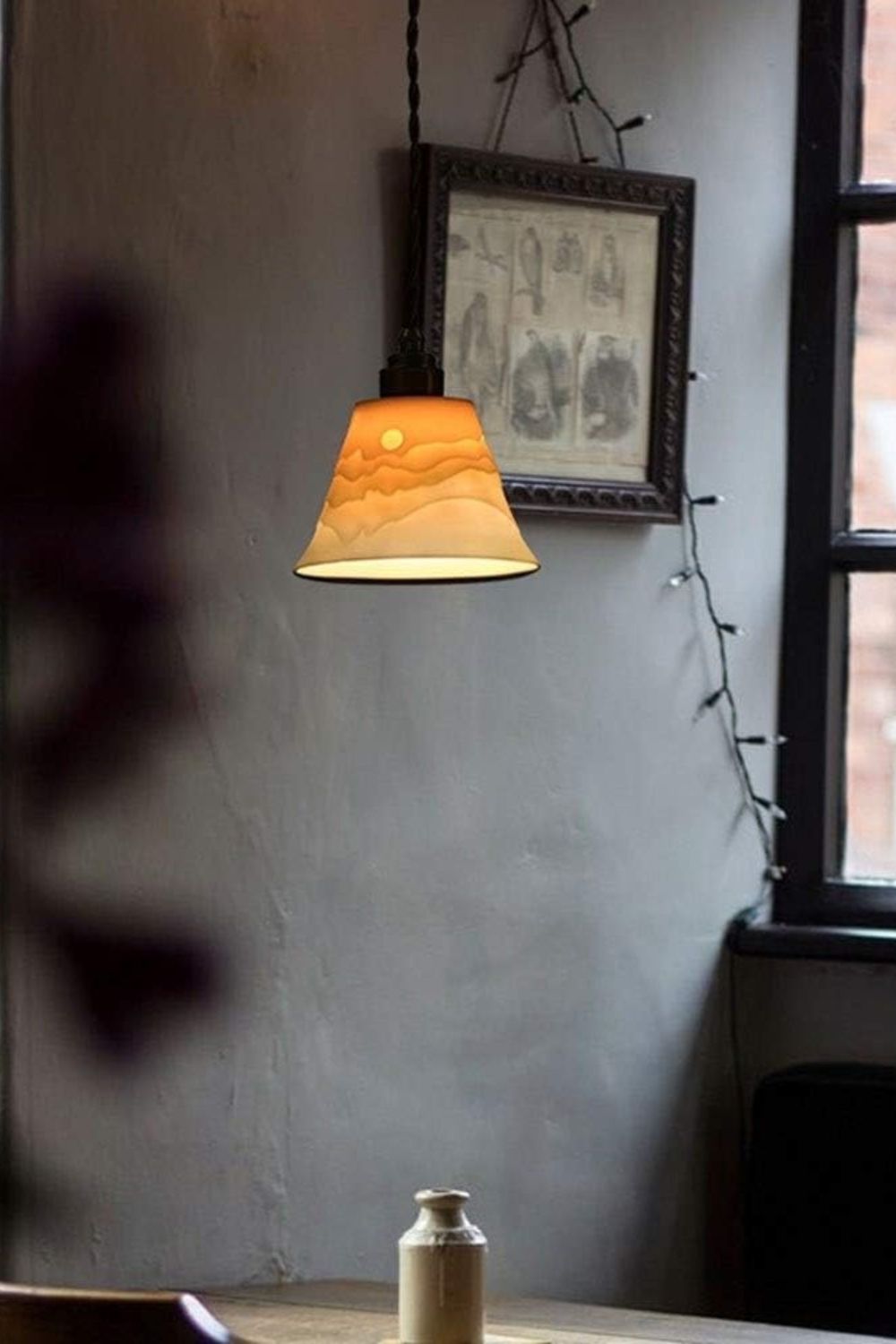 Mountains Shadow Ceramic Pendant Lamp - everlamps