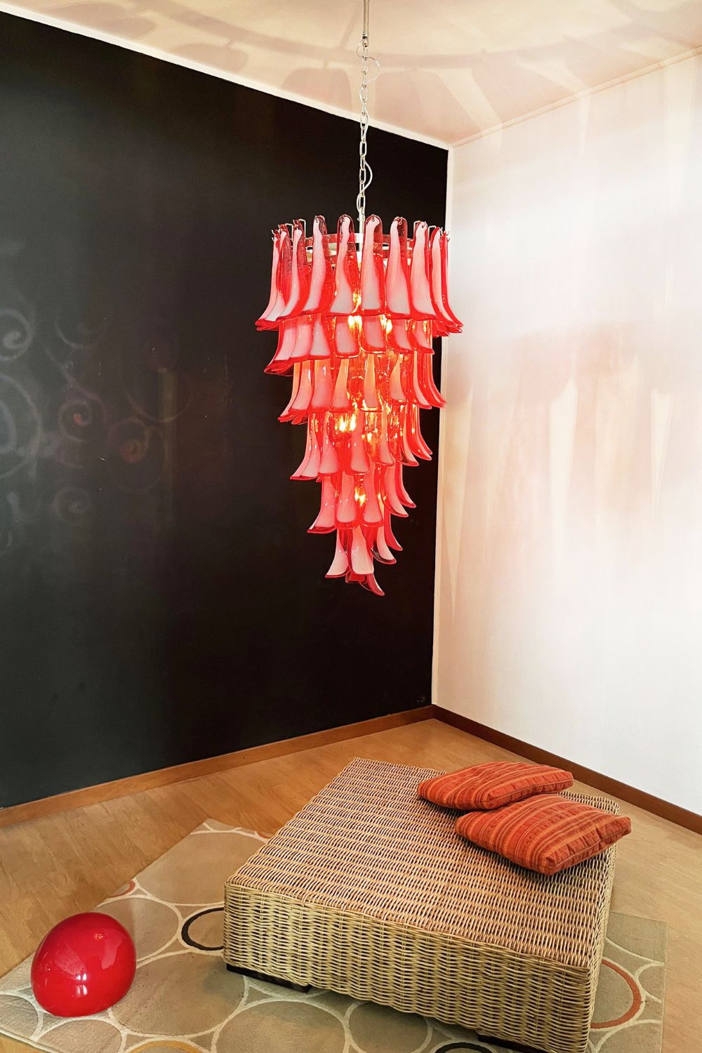 Vintage Italian Art Spiral Chandelier - view 2 | everlamps