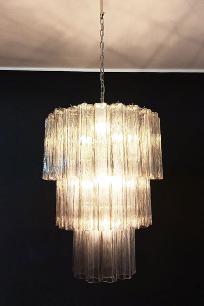Art Smoked Glass Tube Chandelier - view 8 | everlamps